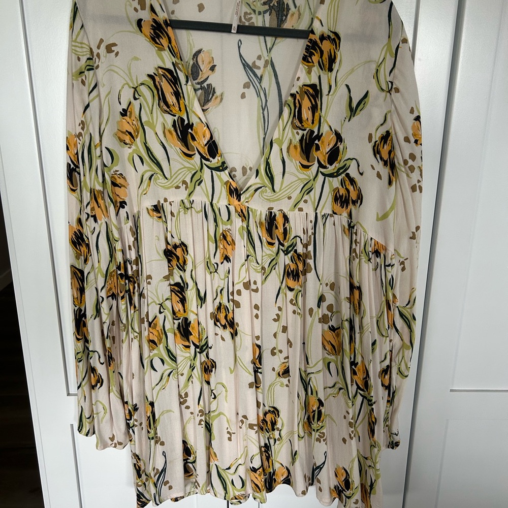 Free People Bella Floral Blouse Tunic